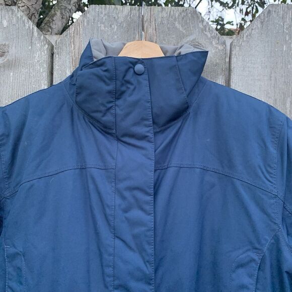 L.L. BEAN Jacket Sz SM Blue Baxter State Parka Goose Down Faux Fur Hood - Picture 6 of 16